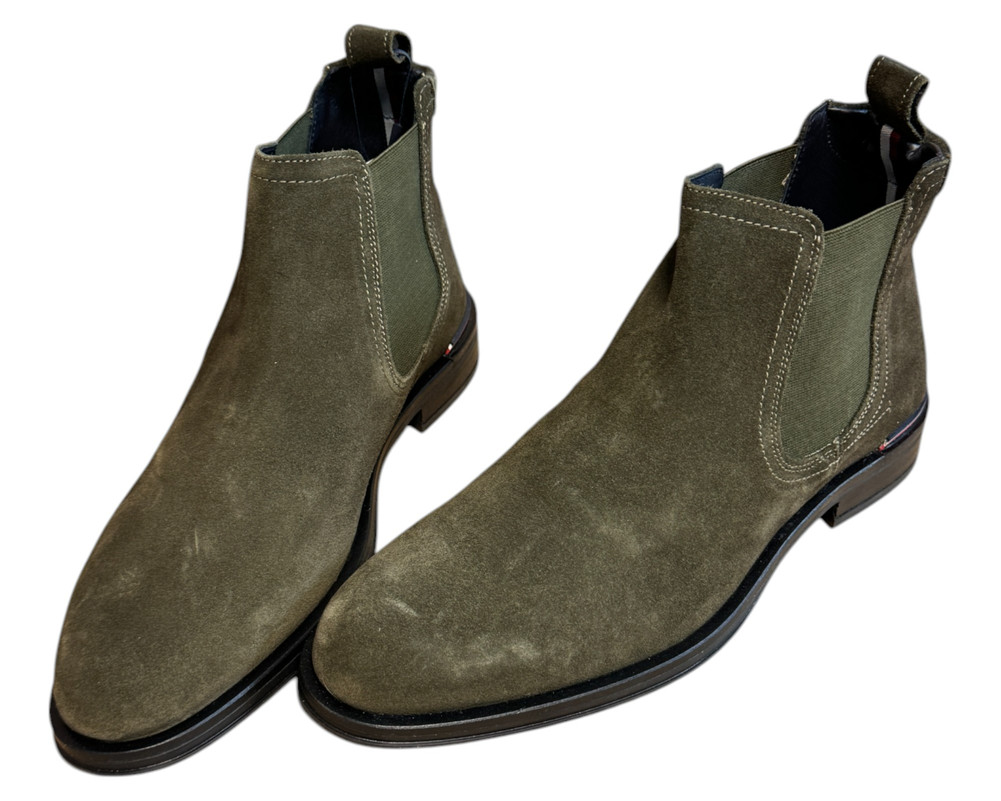 Tommy Hilfiger Core Rwb Hilfiger Suede Chelsea BOTKI  męskie 42/41