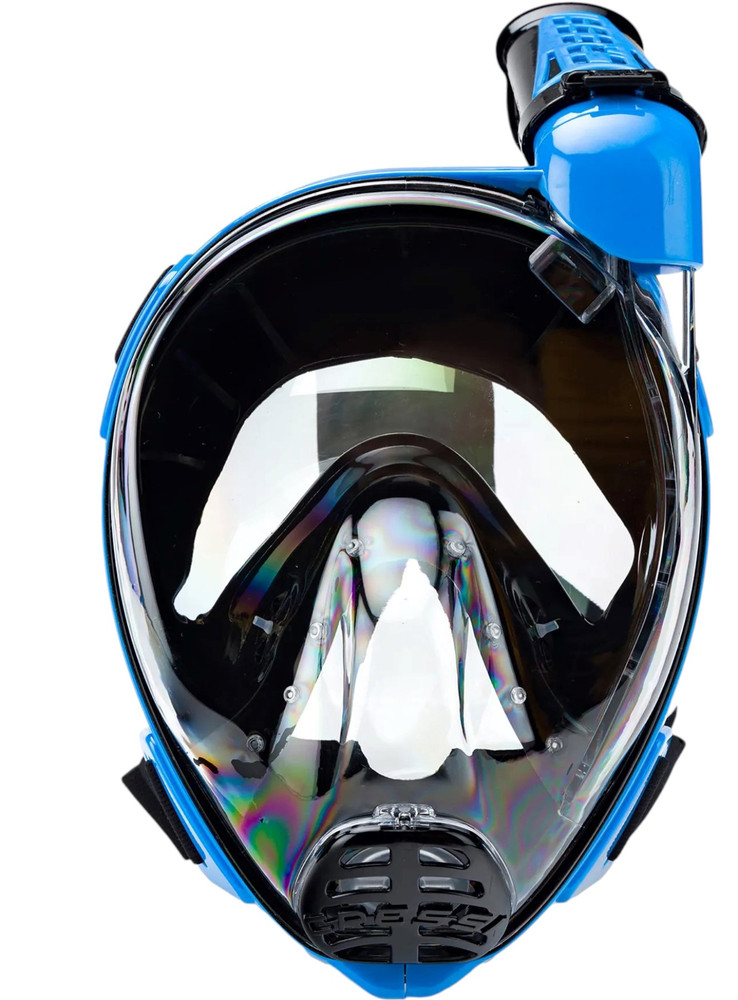 Maska pełnotwarzowa do snorkelingu Cressi Duke Dry Full Face black/blue S/M 
