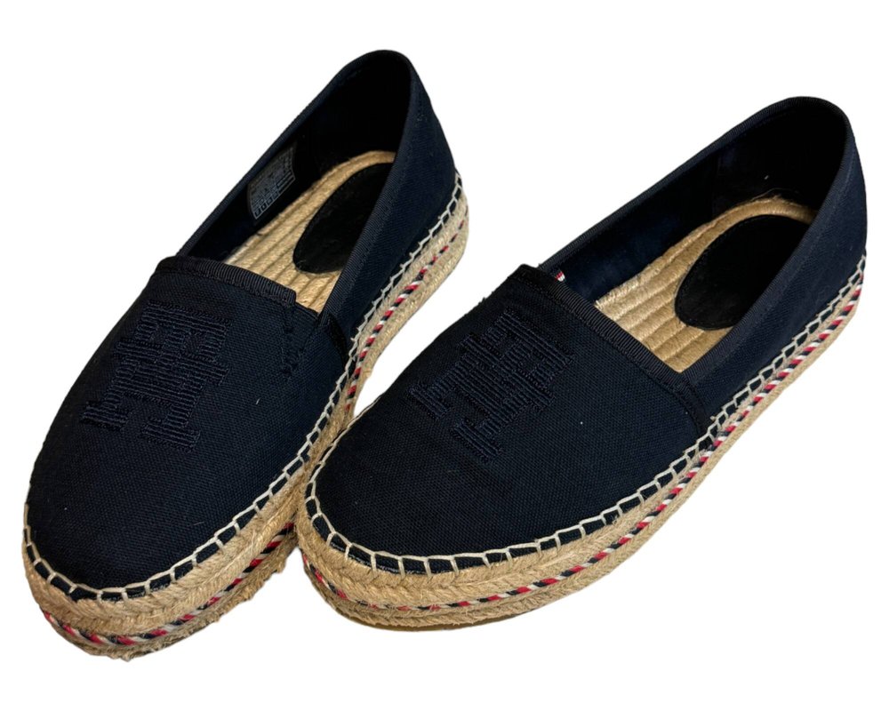 Tommy Hilfiger Embroidered Flatform PÓŁBUTY espadryle damskie 37