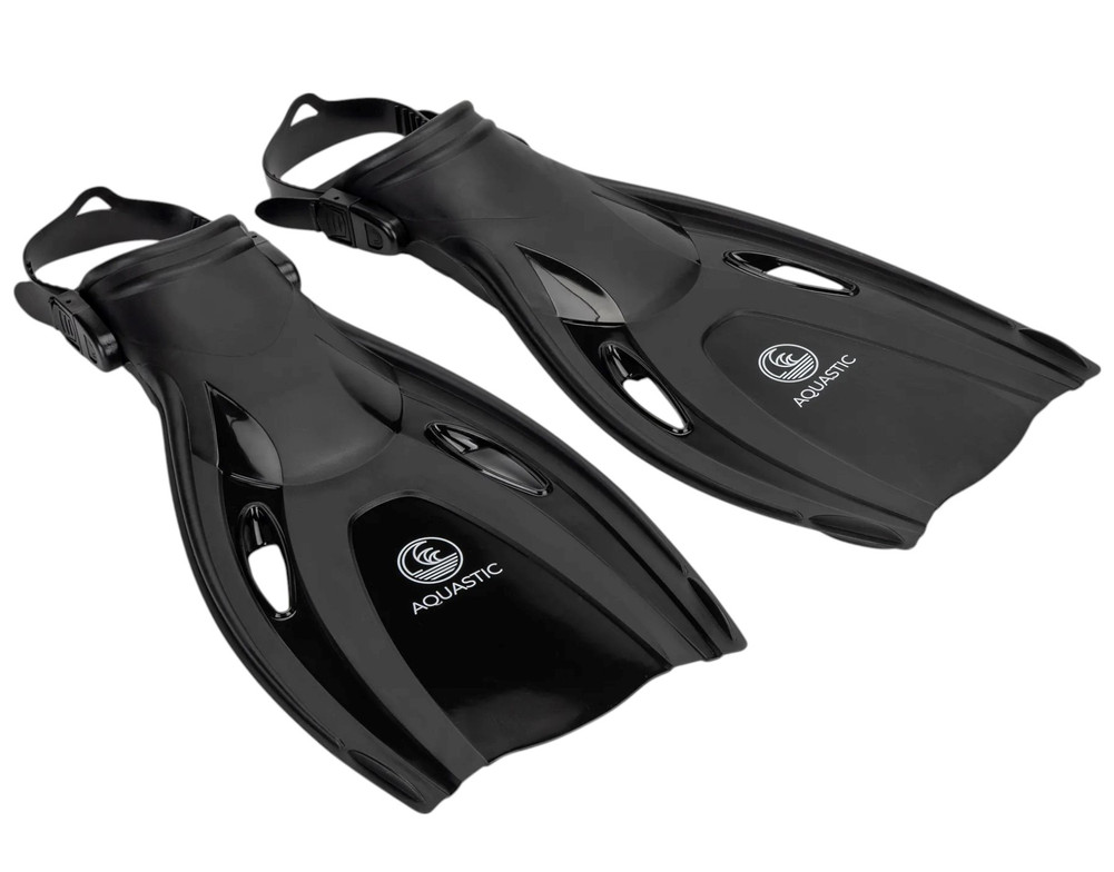 Zestaw do snorkelingu AQUASTIC Cove fajka + płetwy  L