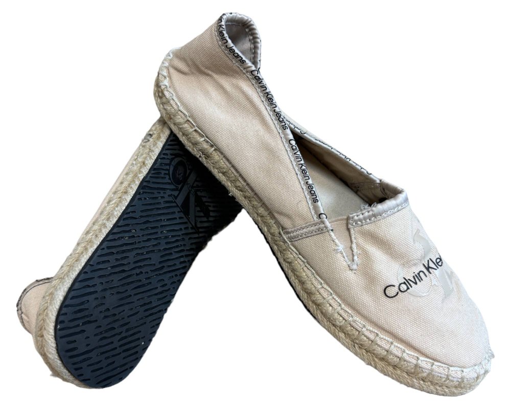 Calvin Klein Jeans Esparille Monogram PÓŁBUTY Espadryle damskie 38