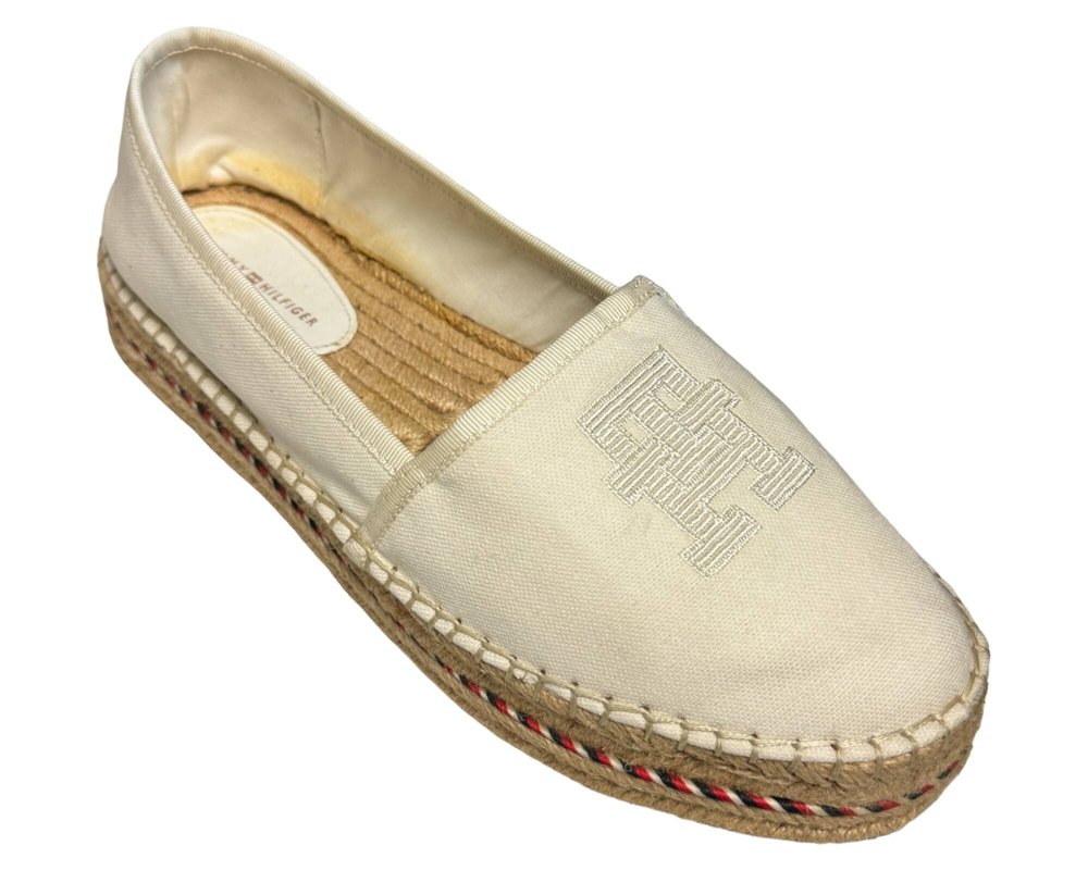 Tommy Hilfiger Embroidered Flatform PÓŁBUTY Espadryle damskie 40