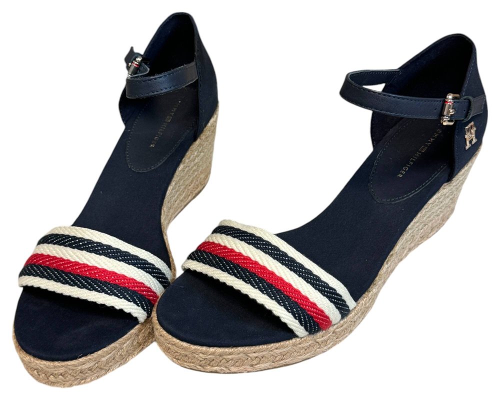 Tommy Hilfiger  Mid Wedge Corporate SANDAŁY  damskie 40