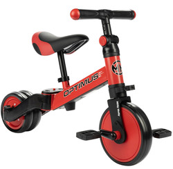 Rowerek biegowy trójkołowy Milly Mally 3w1 Optimus red