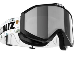 Gogle narciarskie dziecięce Bliz Liner Jr black white logo