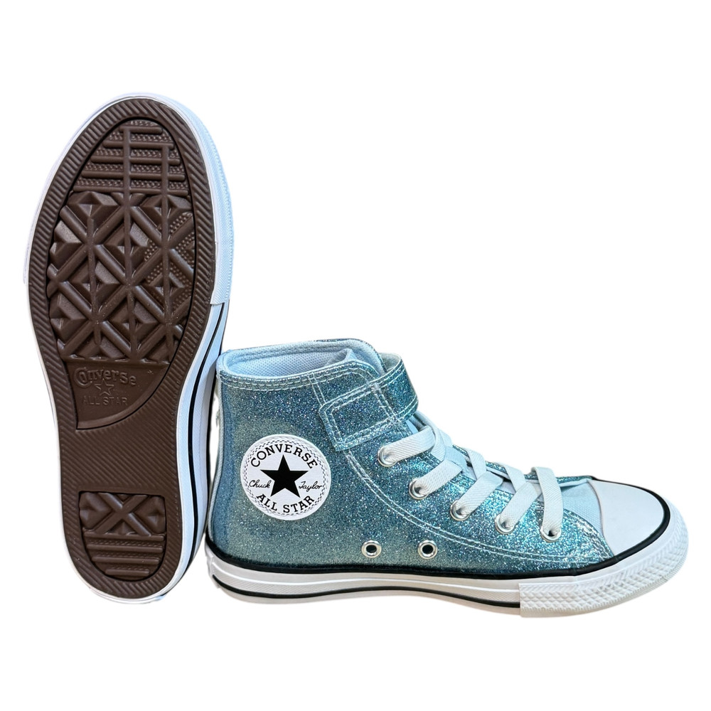 Converse Taylor All Star Coated Glitter Easy-On TRAMPKI wysokie dziecięce 31/31.5
