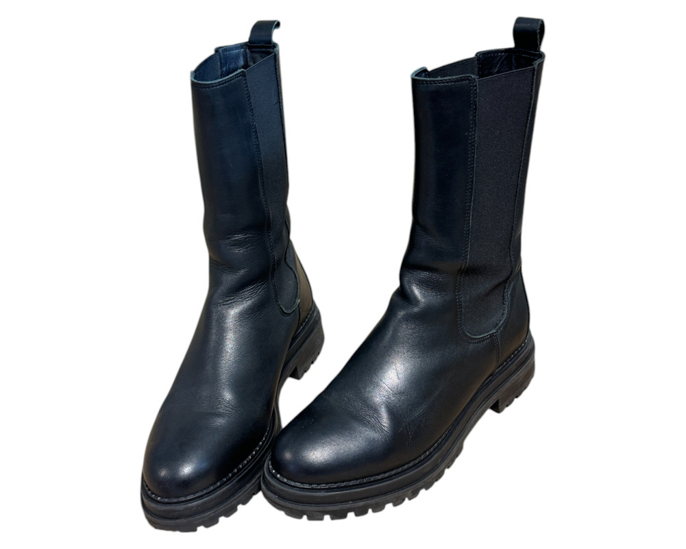 BOTKI skórzane damskie 40