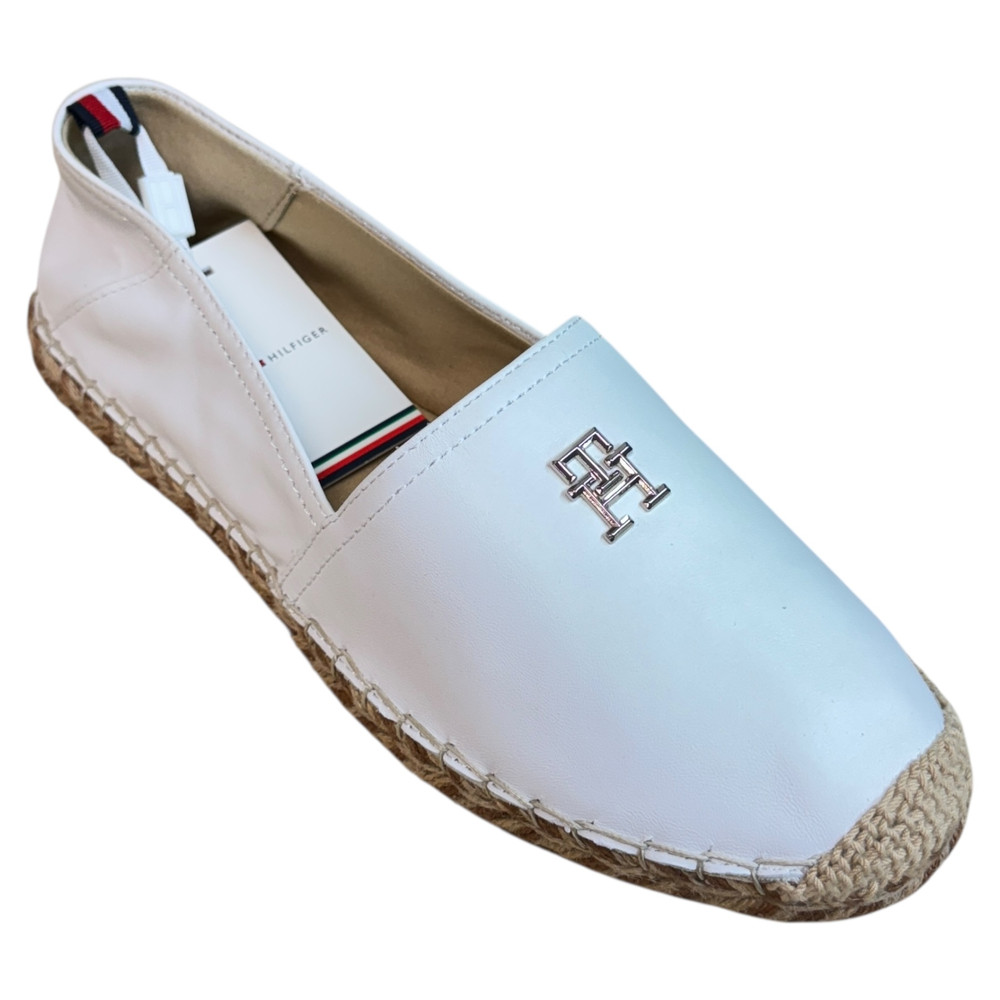 Tommy Hilfiger Th Leather Flat PÓŁBUTY espadryle damskie 39