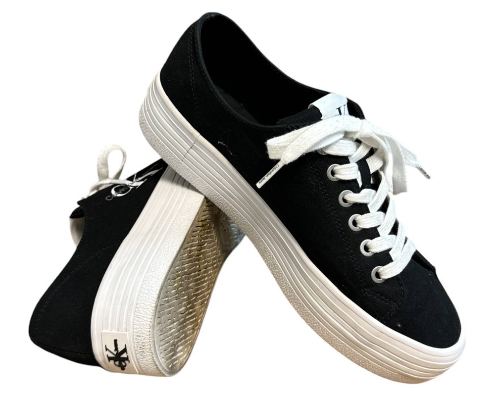 Calvin Klein Jeans Vulc Flatform Essential Mono  TRAMPKI  damskie 39