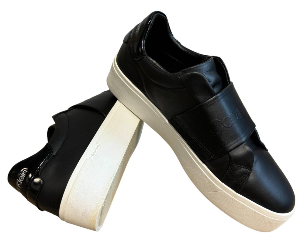 Calvin Klein Flatform Slip On-Hf Logo TRAMPKI wsuwane damskie 39