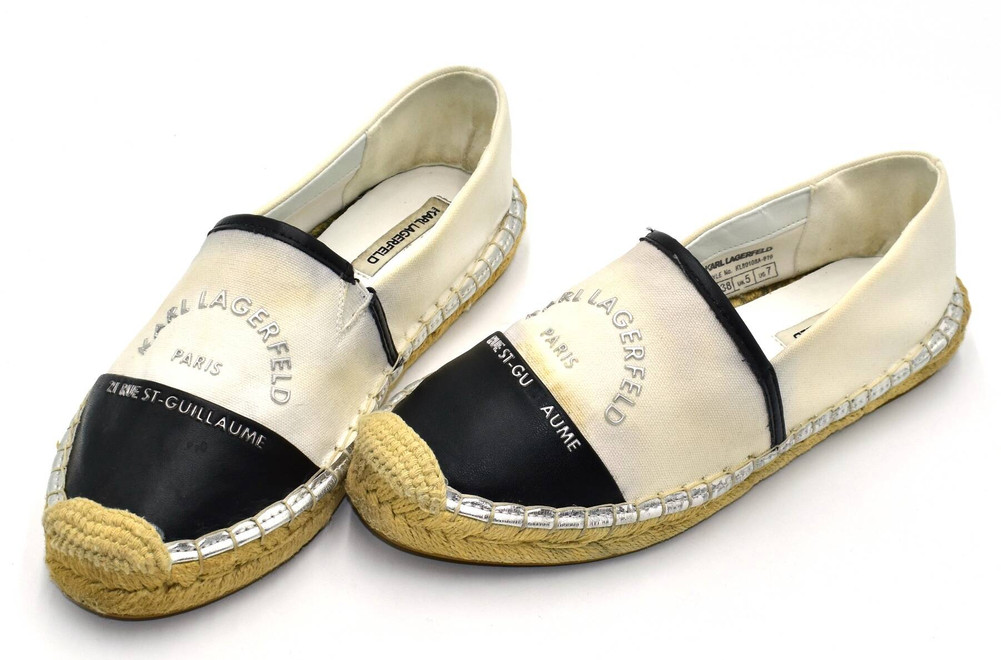 Karl Lagerfeld  PÓŁBUTY espadryle damskie 38