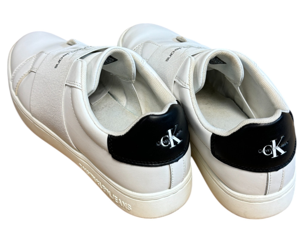 Calvin Klein Jeans Casual Cupsole Elastic Lth TRAMPKI wsuwane damskie 38