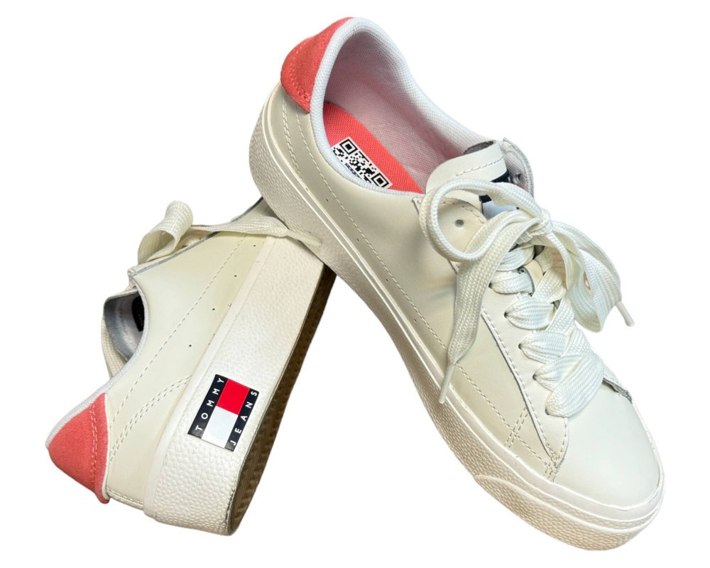 Tommy Jeans Tjw Leather Vulc. Flatform TRAMPKI  damskie 38