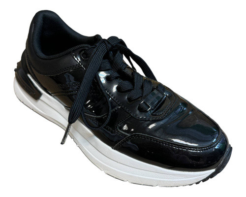 Calvin Klein Jeans Chunky Sneaker Glossy Patent BUTY SPORTOWE damskie 37