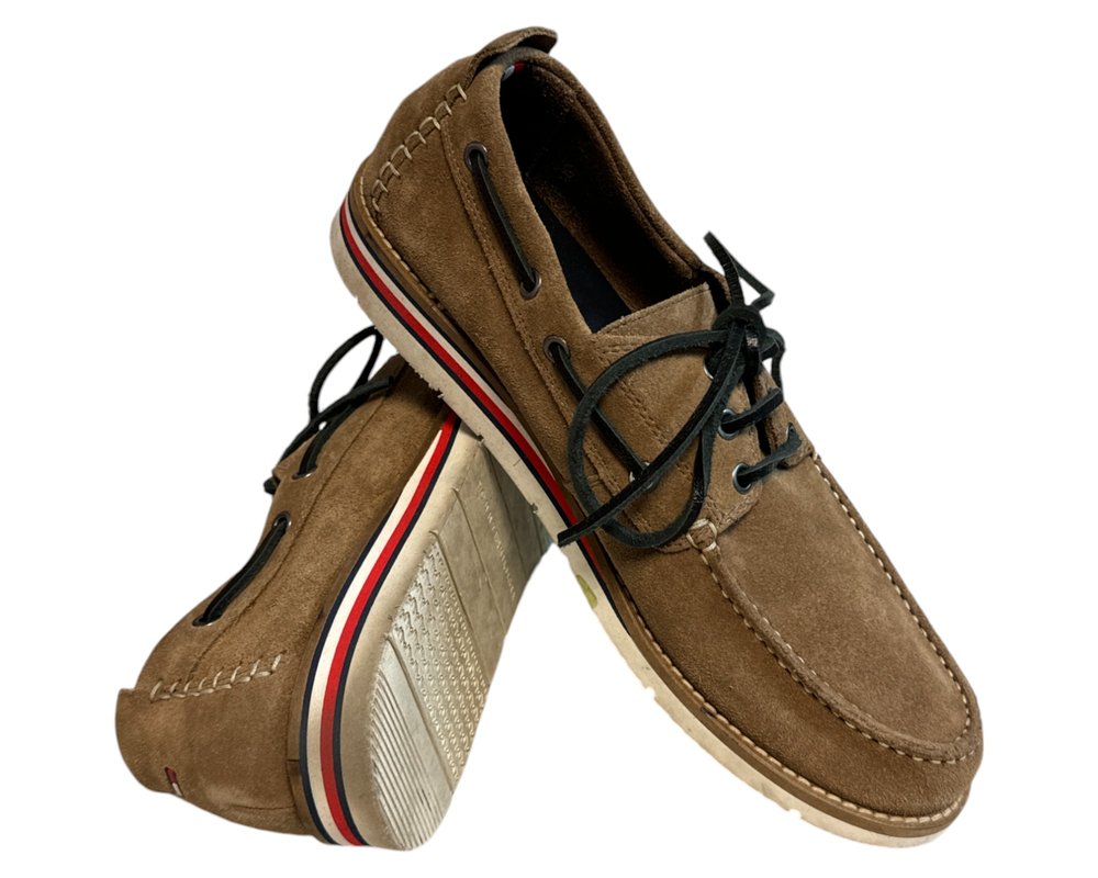 Tommy Hilfiger Suede Hilfiger Boatshoe  PÓŁBUTY  męskie 42