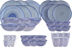 Serwis obiadowy Bjorn  - 42 części - Ciemny niebieski ‎B0CCDSLKYC