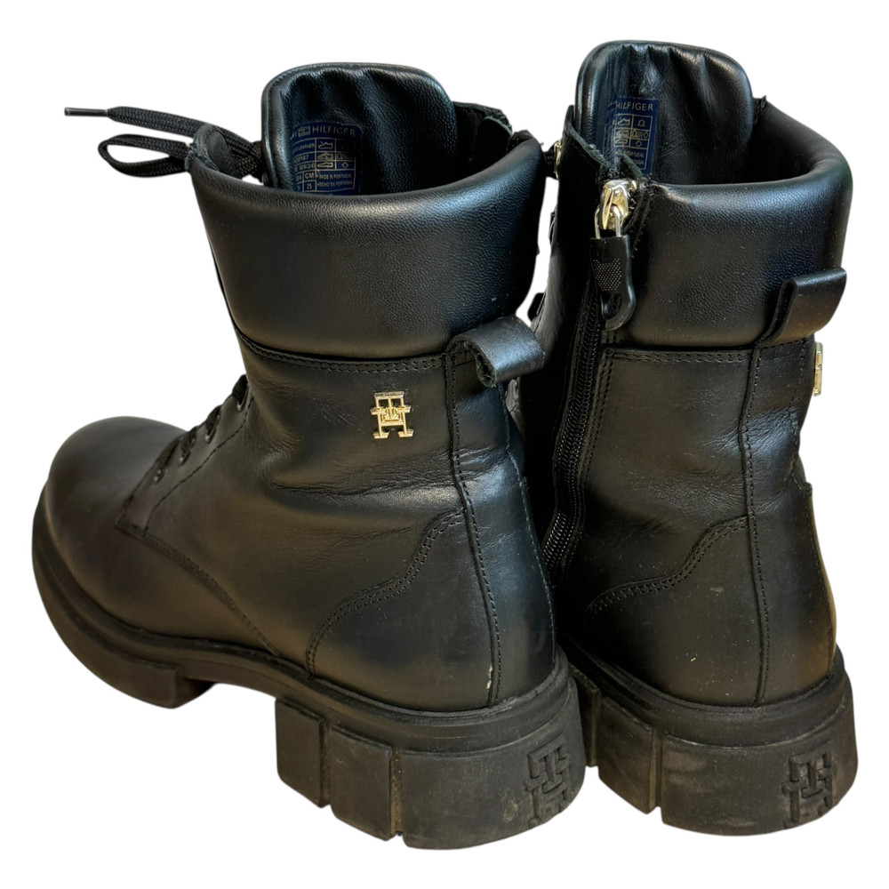 Tommy Hilfiger Lace-Up Biker BOTKI damskie 39