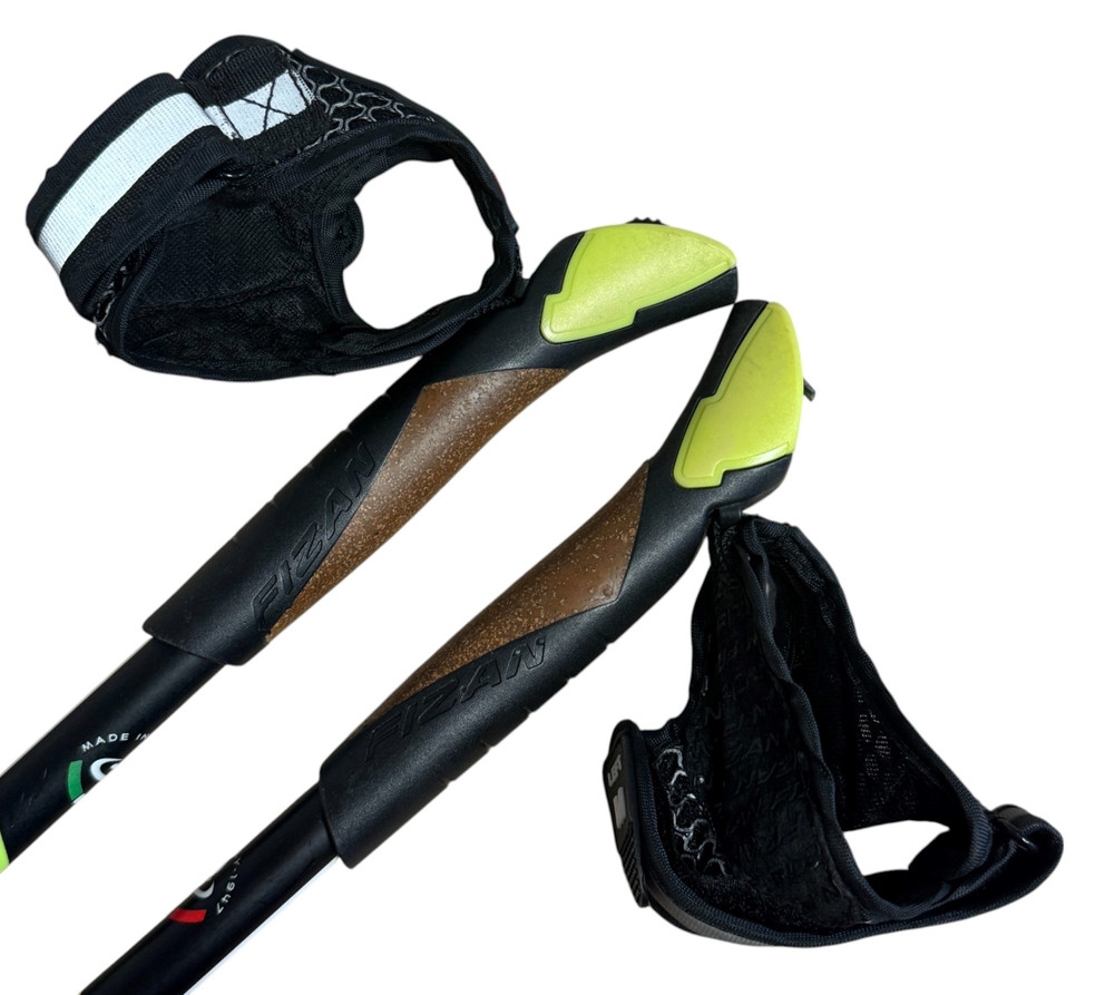 Kije nordic walking Fizan Race Carbon white/yellow 110cm