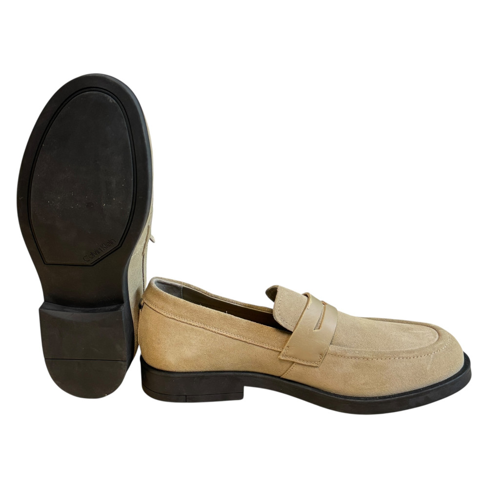 Calvin Klein Moccasin Suede PÓŁBUTY wsuwane męskie 42/41