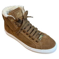 Cavalli Class High Top Faux Fur & Suede BUTY SPORTOWE wysokie damskie 38.5/38