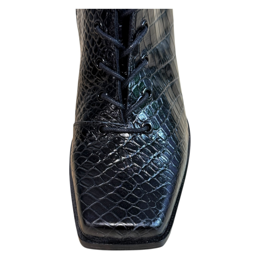 The Kooples Croc Effect KOZAKI damskie 38