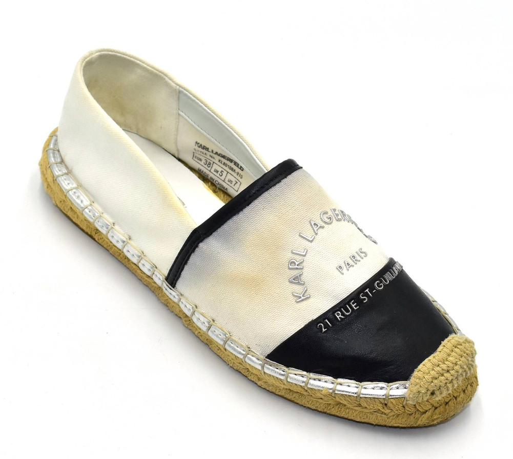 Karl Lagerfeld  PÓŁBUTY espadryle damskie 38