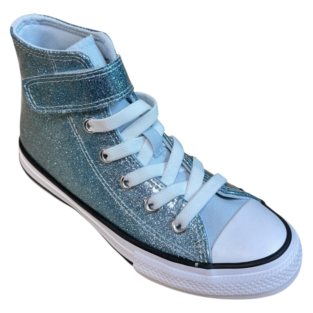 Converse Taylor All Star Coated Glitter Easy-On TRAMPKI wysokie dziecięce 31.5/31