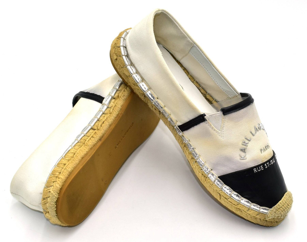 Karl Lagerfeld  PÓŁBUTY espadryle damskie 38