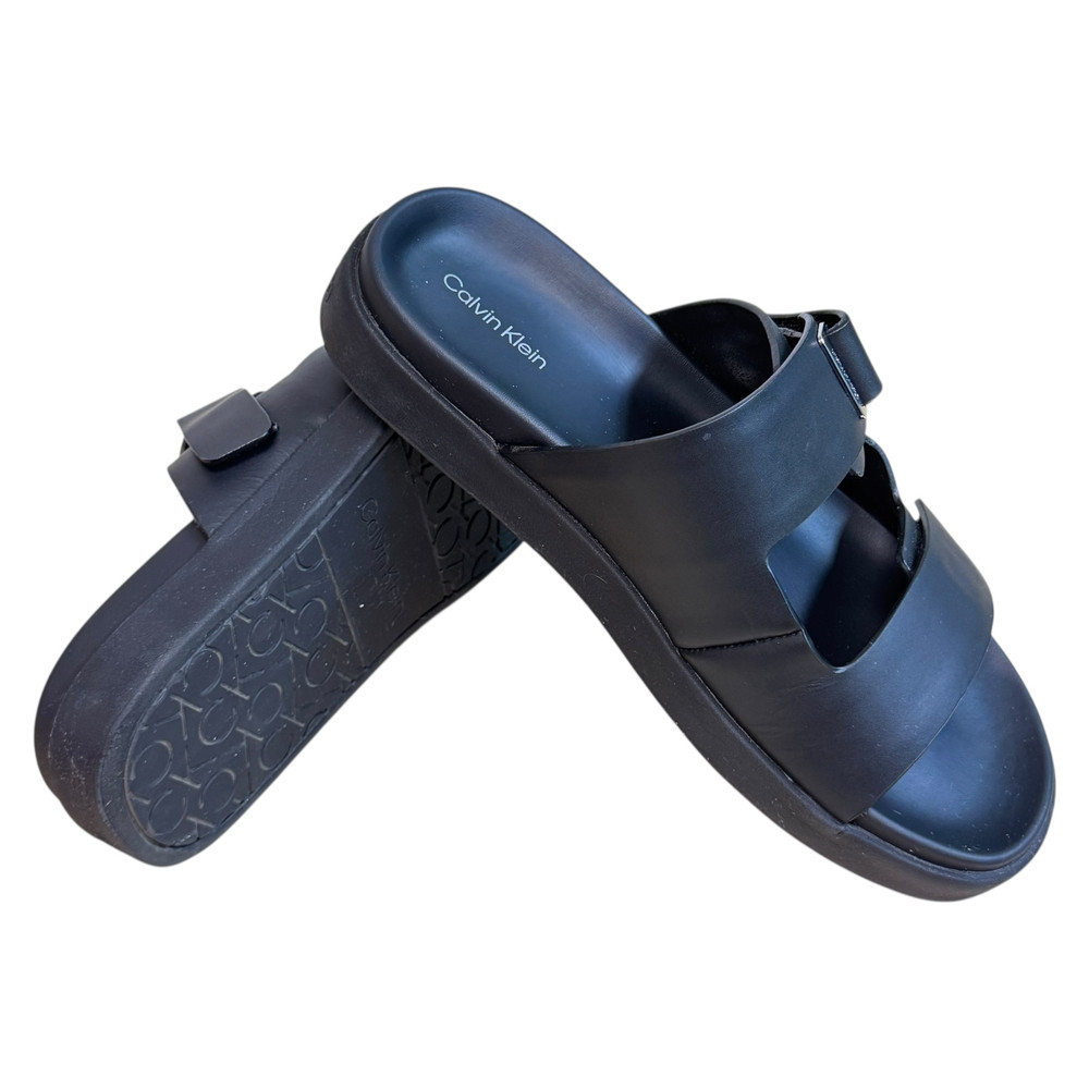 Calvin Klein Flat Adj Slide Eyelet KLAPKI damskie 38