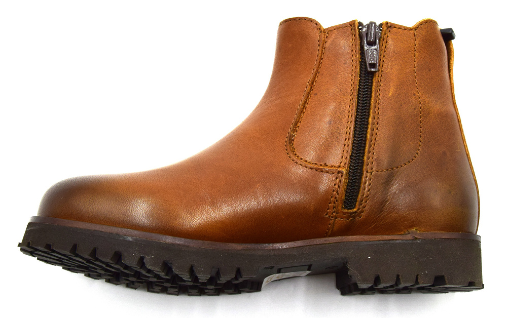 TRAVELIN' Leather Chelsea boots "Sel" in light brown 33