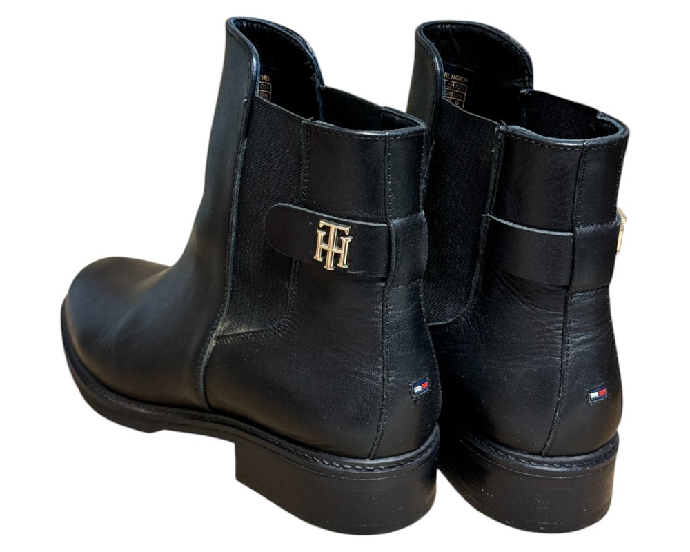 Tommy Hilfiger Th Leather Flat Boot BOTKI  damskie 39