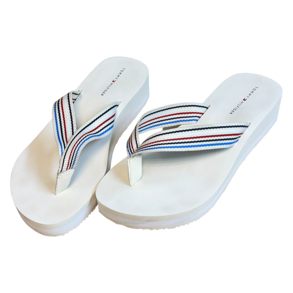 Tommy Hilfiger Wedge Stripes Beach KLAPKI japonki damskie 40