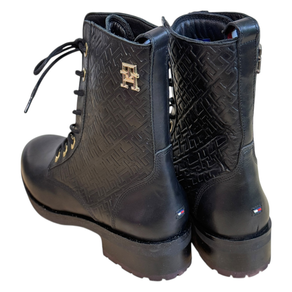 Tommy Hilfiger Th Monogram Biker Boot BOTKI damskie 38/37