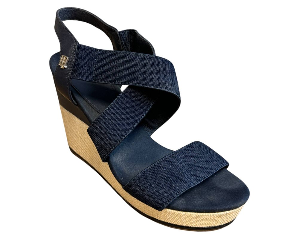 Tommy Hilfiger  Essential Elastic High Wedge SANDAŁY  damskie 38