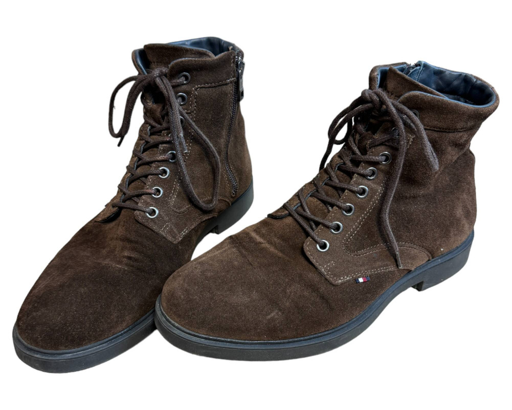 Tommy Hilfiger Elevated Rounded Suede Lace Boot BOTKI  męskie 42