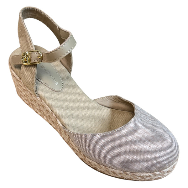 Tommy Hilfiger Chambray Mid Wedge Espad SANDAŁY espadryle damskie 36