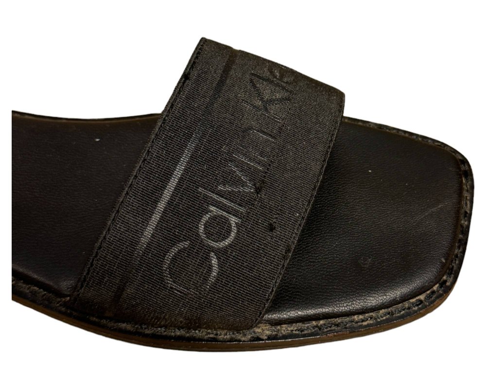 Calvin Klein Squared Flat Slide He KLAPKI  damskie 37