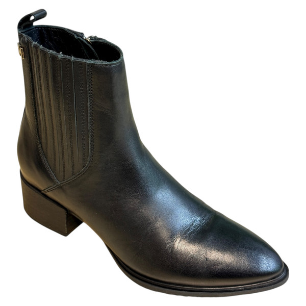 Tommy Hilfiger Shaded Leather Flat BOTKI damskie 37