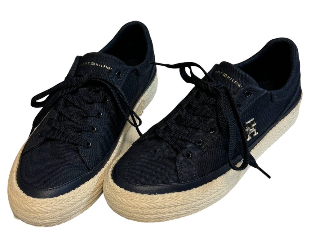 Tommy Hilfiger Vulc Sneaker Linnen TRAMPKI espadryle damskie 41