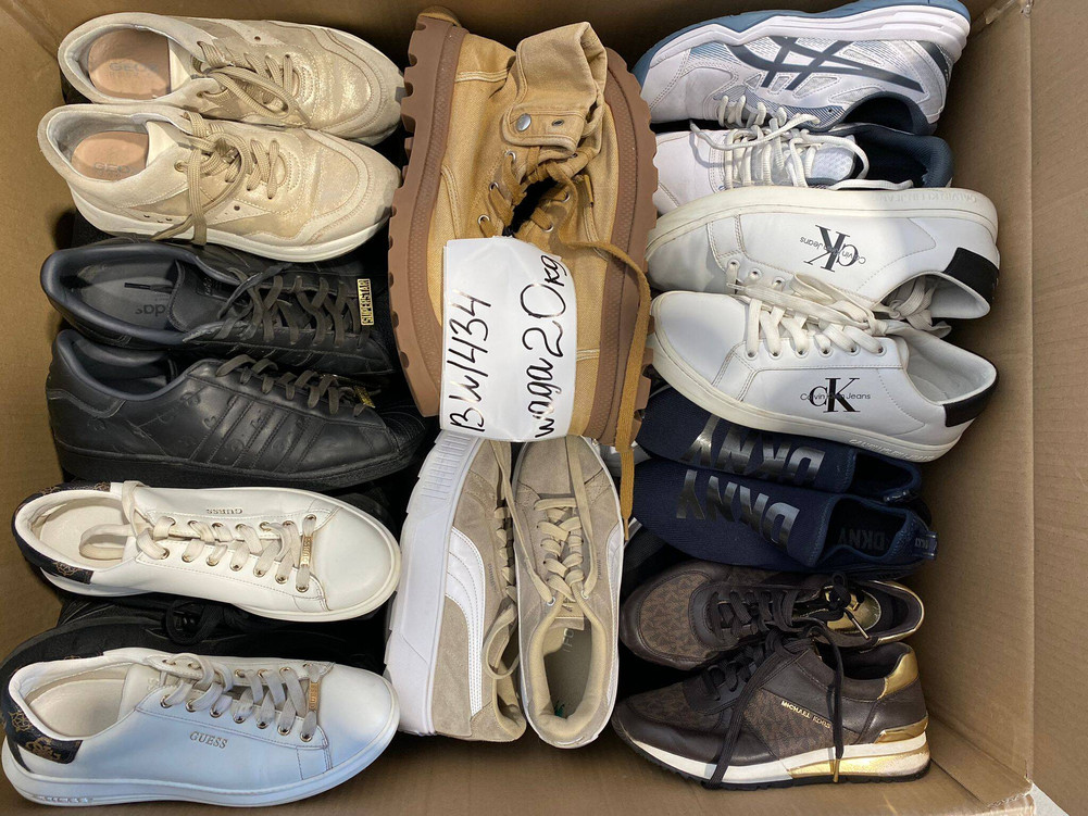 Sportowe markowe obuwie używane pakiet 20kg