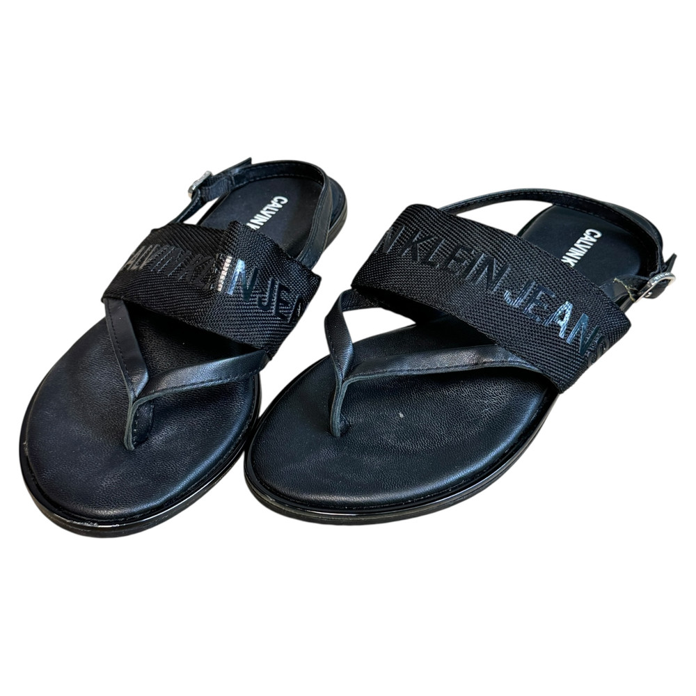 Calvin Klein Jeans Toe SANDAŁY japonki damskie 35