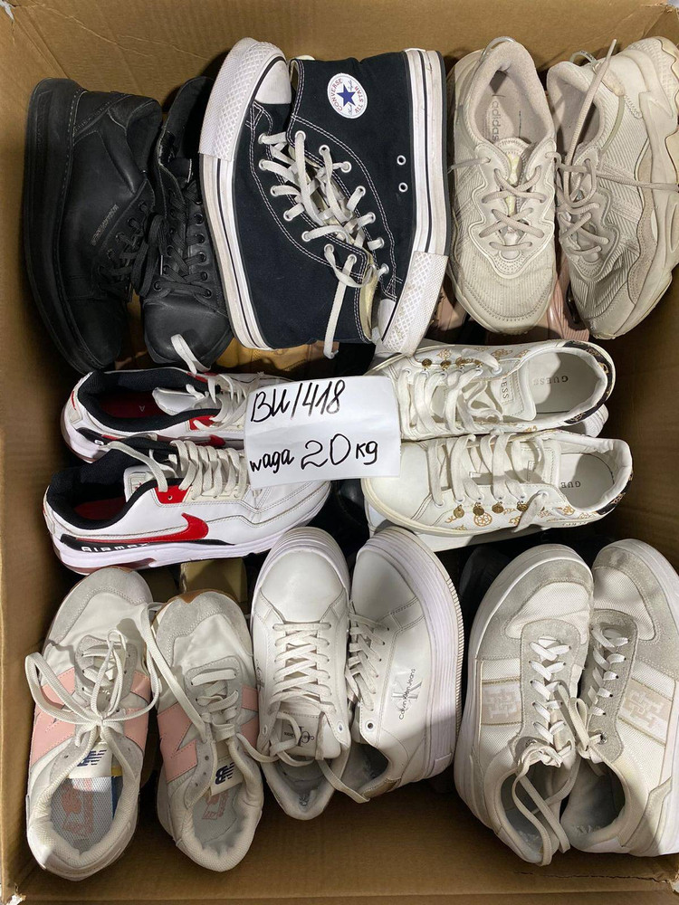Sportowe markowe obuwie używane pakiet 20kg