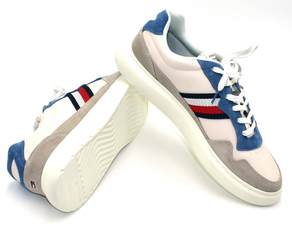 Tommy Hilfiger Lightweight Leather Mix Cup BUTY SPORTOWE męskie 46