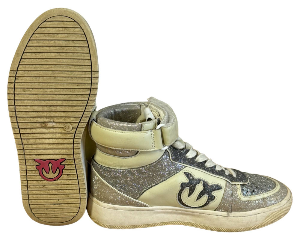 Pinko Occitania Basket Hi Sneaker TRAMPKI Wysokie damskie 36