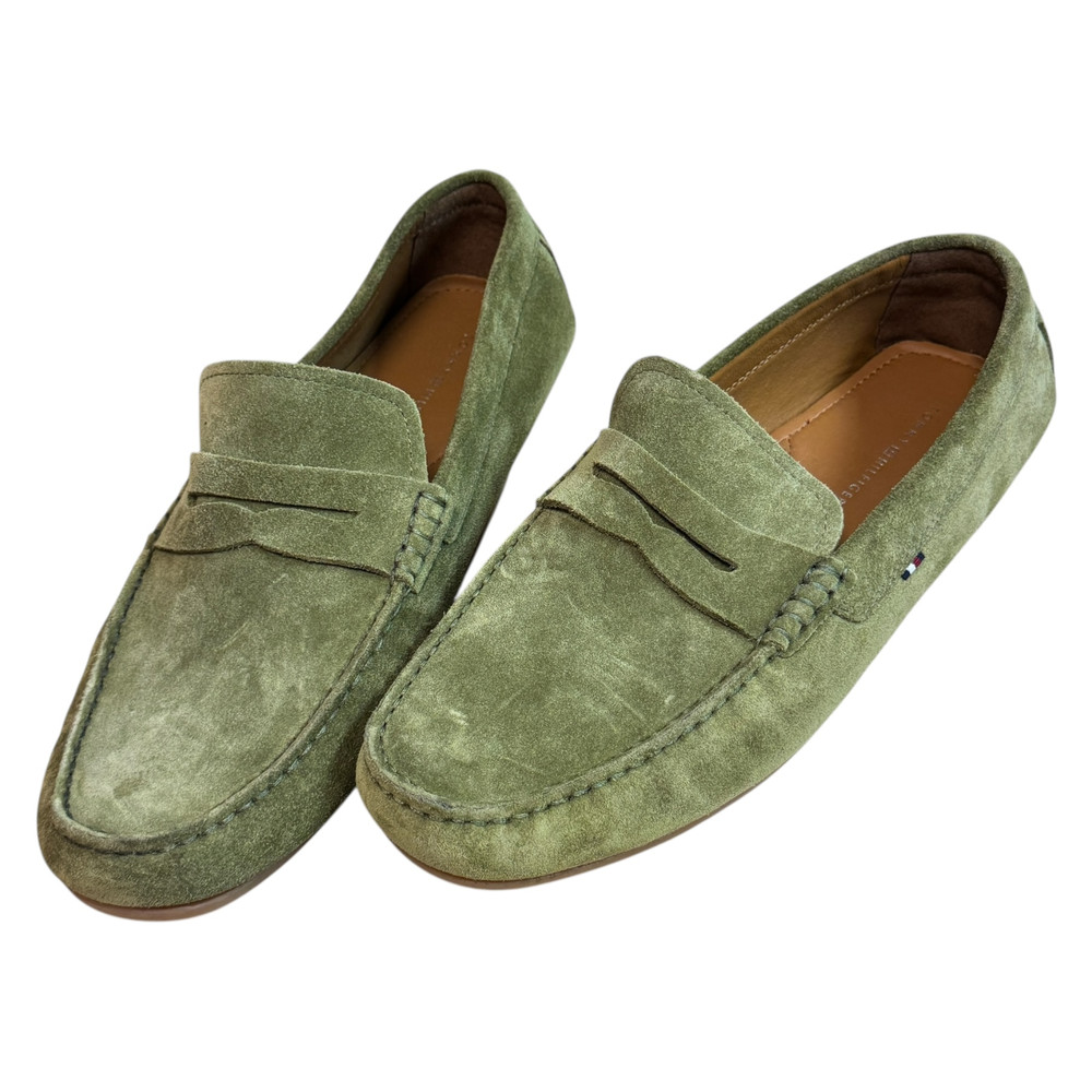 Tommy Hilfiger Casual Hilfiger Suede Driver PÓŁBUTY wsuwane męskie 42/43
