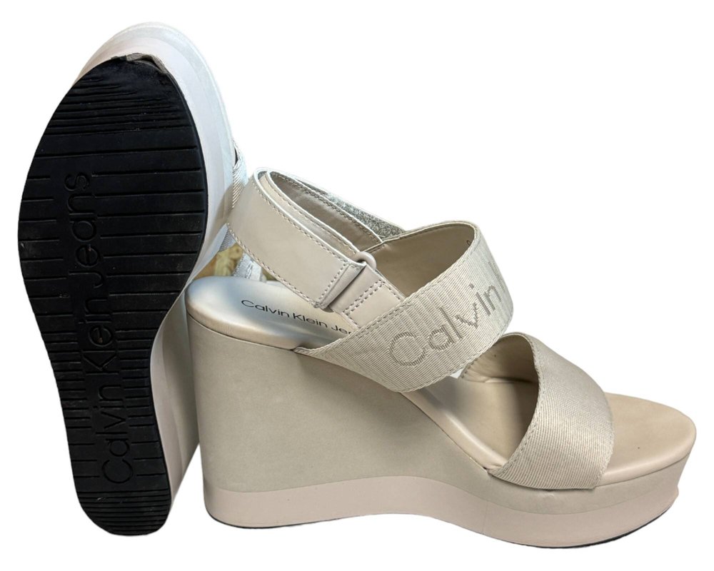 Calvin Klein Jeans Wedge  SANDAŁY  damskie 40