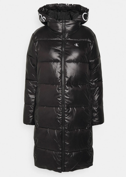 Calvin Klein Jeans SHINY LONG FITTED JACKET kurtka płaszcz zimowy XS
