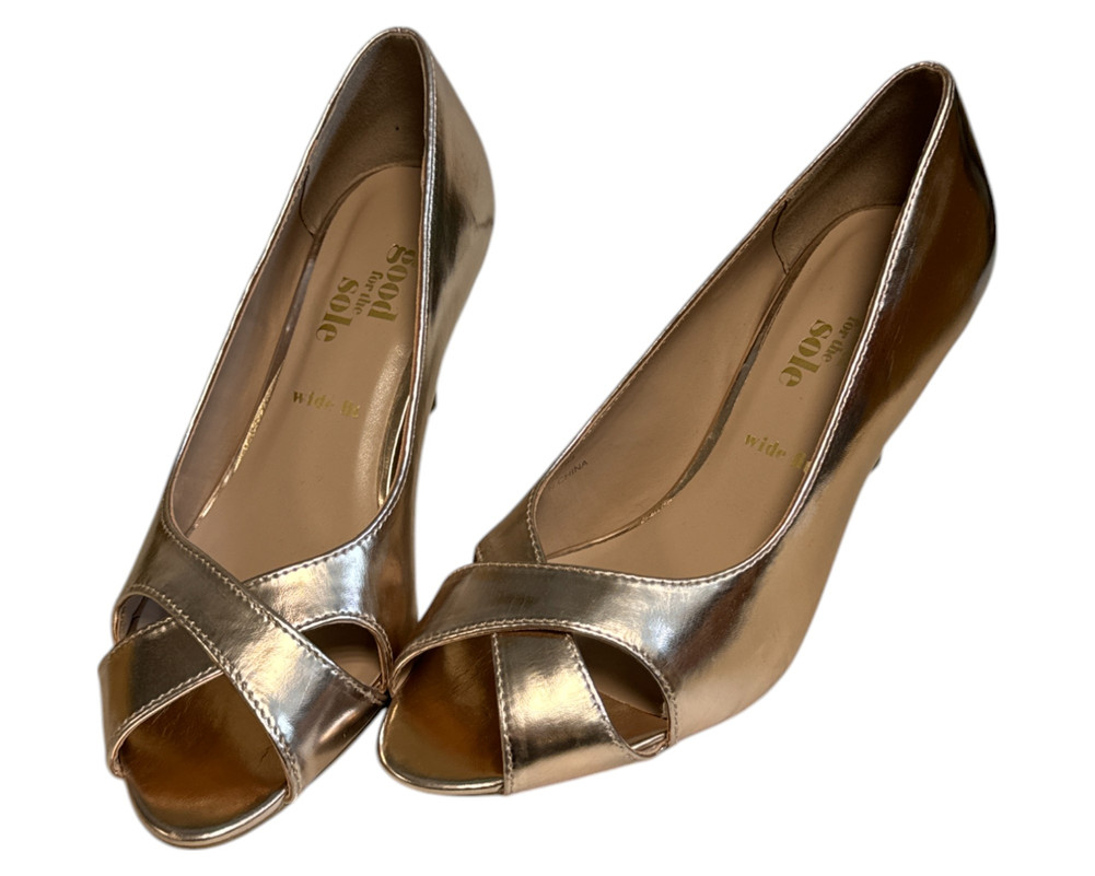 Good For The Sole Wide Fit Honey Peep Toe CZÓŁENKA Szpilki damskie 38