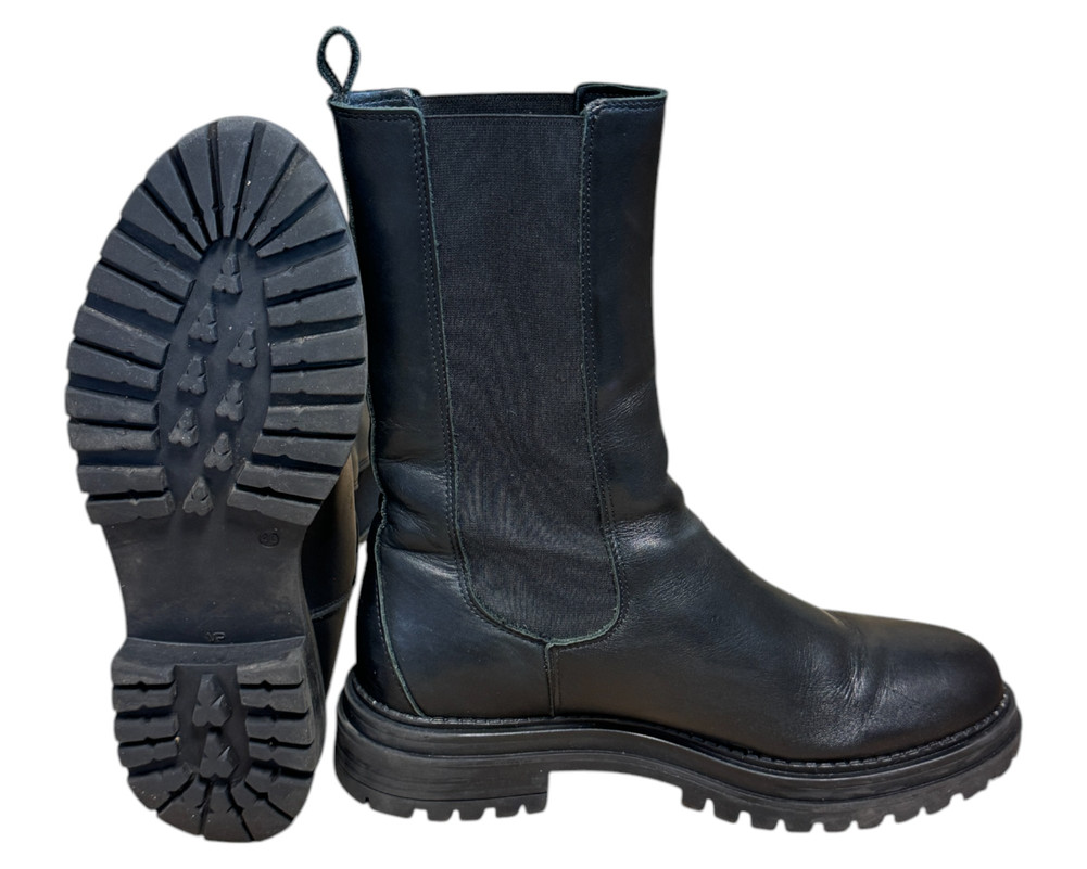 BOTKI skórzane damskie 40