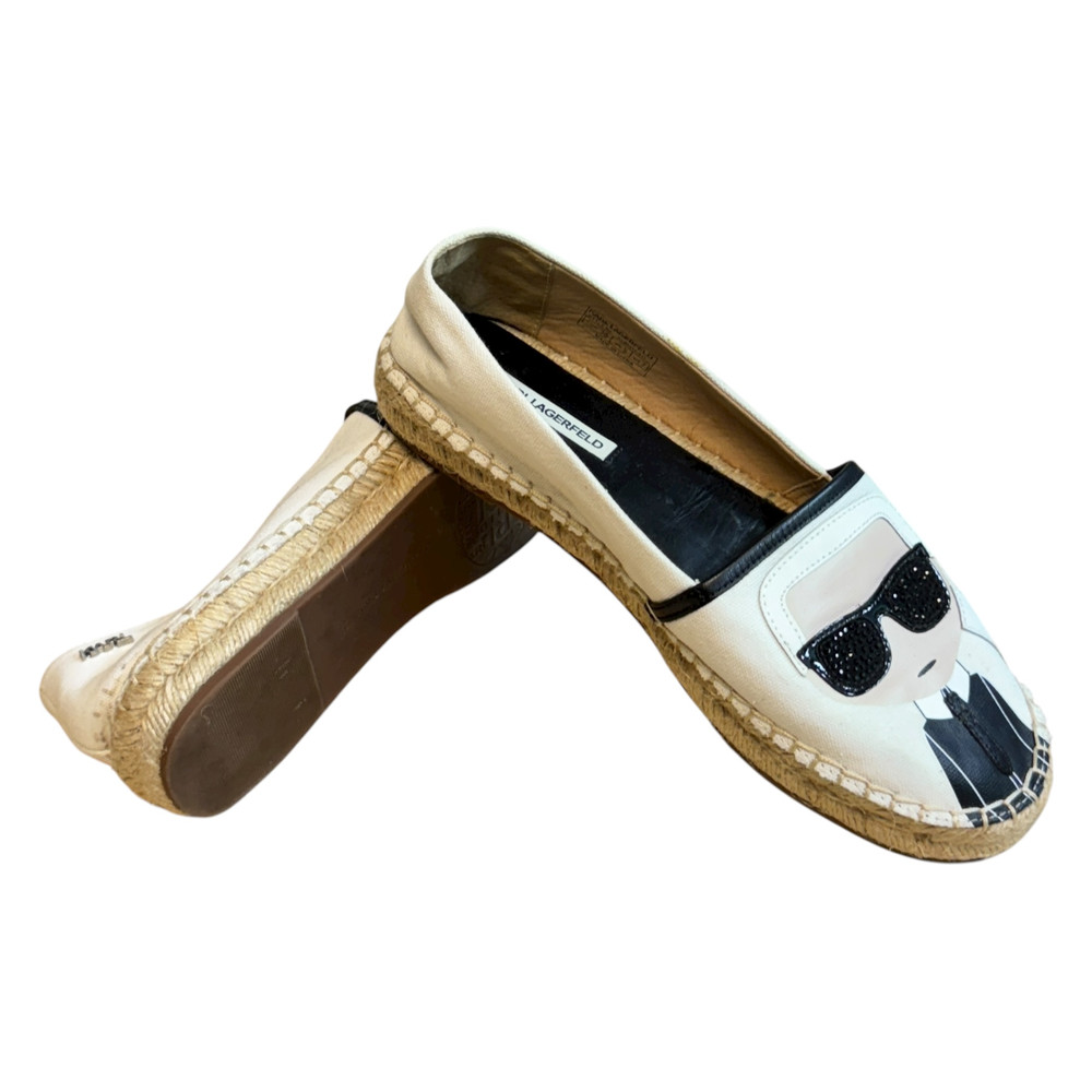Karl Lagerfeld PÓŁBUTY espadryle damskie 38